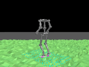 Walka-Rough on random rough terrain
